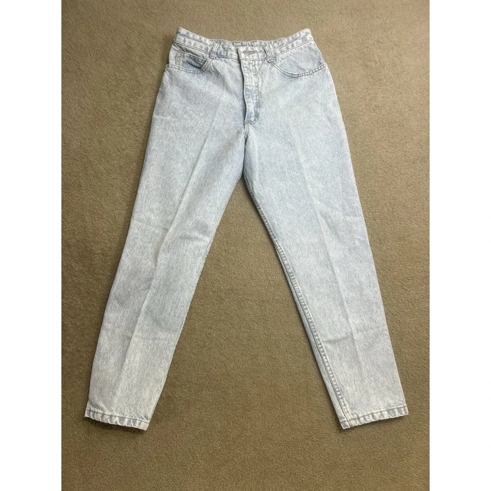 Vintage Hot & the Gang Jeans Ankle Zip Acid Washed Womens 11 Distressed USA MADE